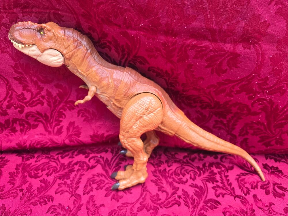Jurassic World Thrash N Throw Tyrannosaurus Rex T-Rex Figure Mattel Tested